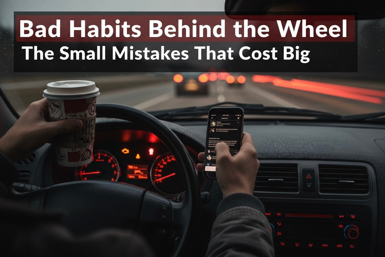 Bad Habits Behind the Wheel: The Small Mistakes That Cost Big