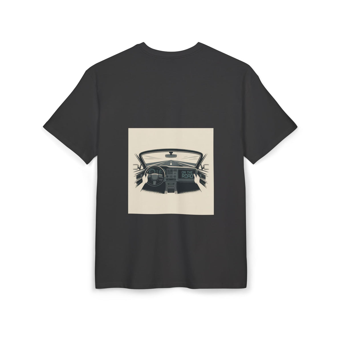 RidewithChuck Vintage Car Unisex Heavy Oversize Tee - Ride Smart, Enjoy the Road