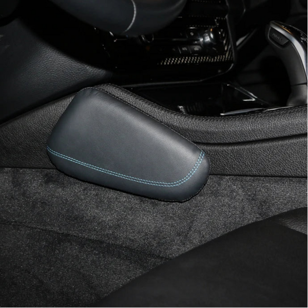 Genuine Leather Car Knee Pad – Leg Rest Cushion Pillow