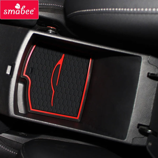 Smabee Gate Slot Cup Pad Non-Slip Mat for Kia Rio 4 X-Line RIO 2017 - 2022 Rio4 Car Anti-Slip Mats Interior Accessories Coaster