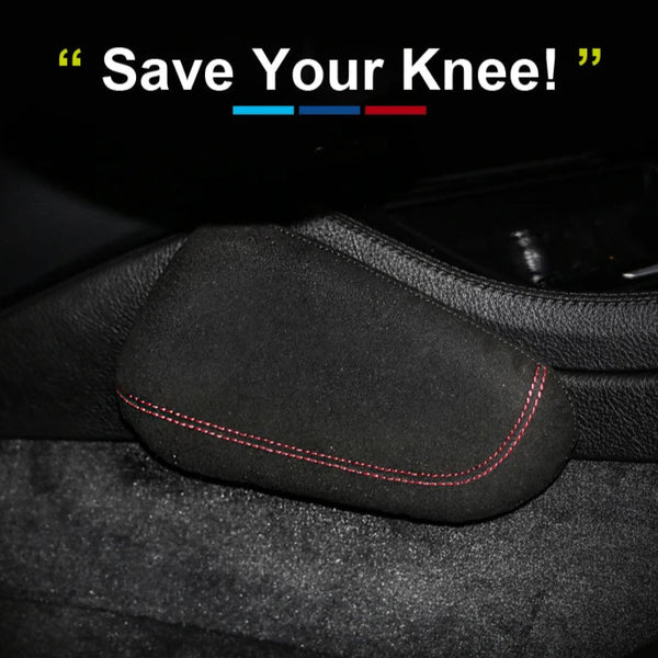 Genuine Leather Car Knee Pad – Leg Rest Cushion Pillow