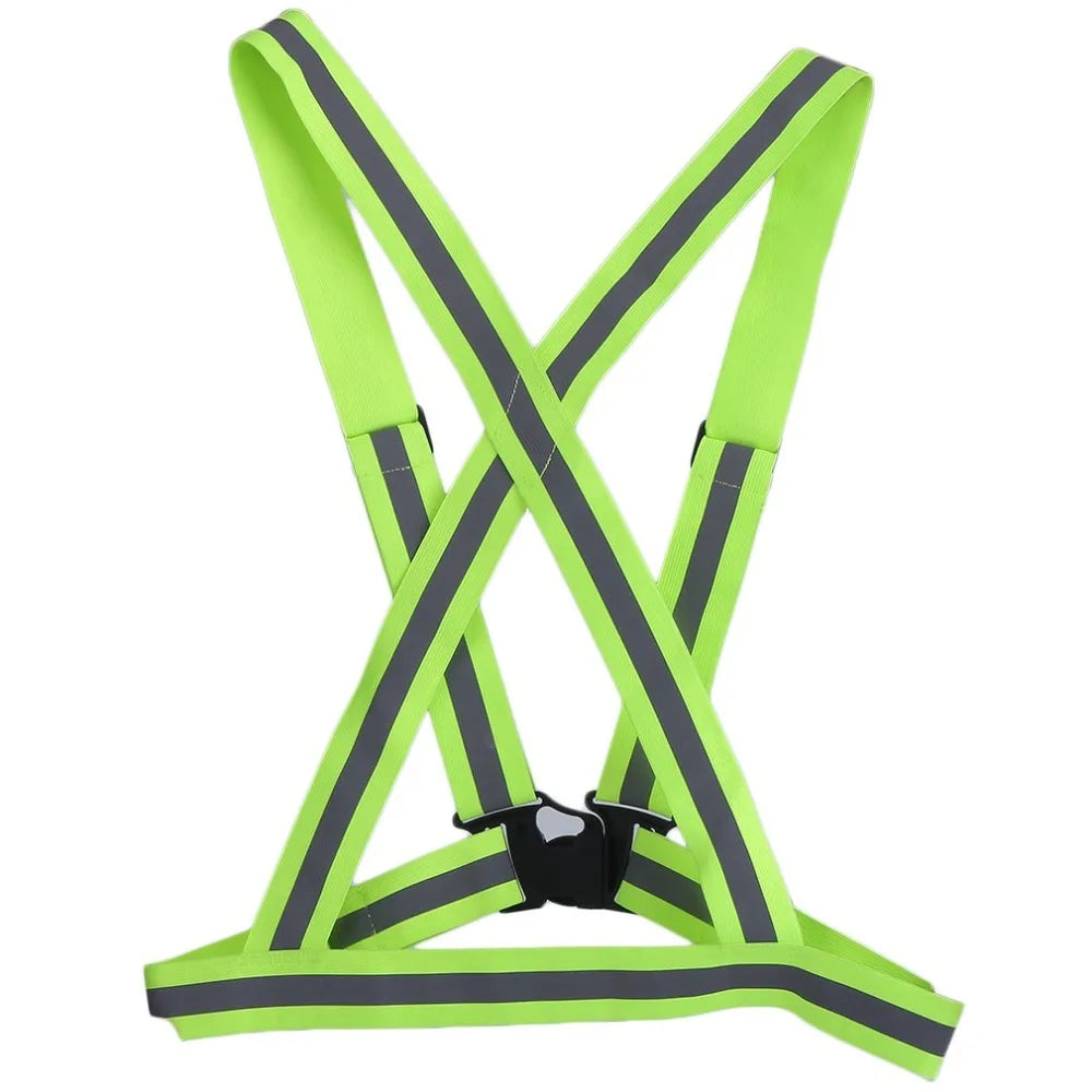 Reflective Safety Vest with Adjustable Straps – High Visibility for Running, Cycling & Walking (Adults & Kids)