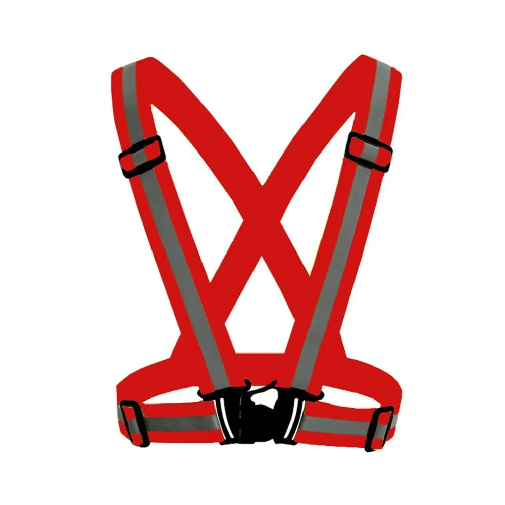 Reflective Safety Vest with Adjustable Straps – High Visibility for Running, Cycling & Walking (Adults & Kids)