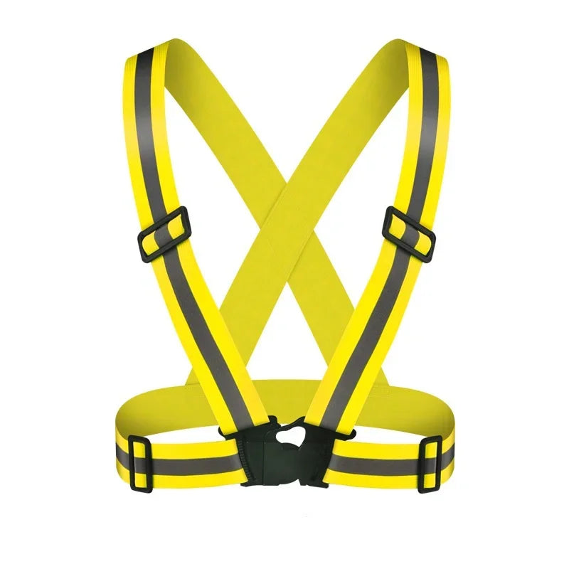 Reflective Safety Vest with Adjustable Straps – High Visibility for Running, Cycling & Walking (Adults & Kids)
