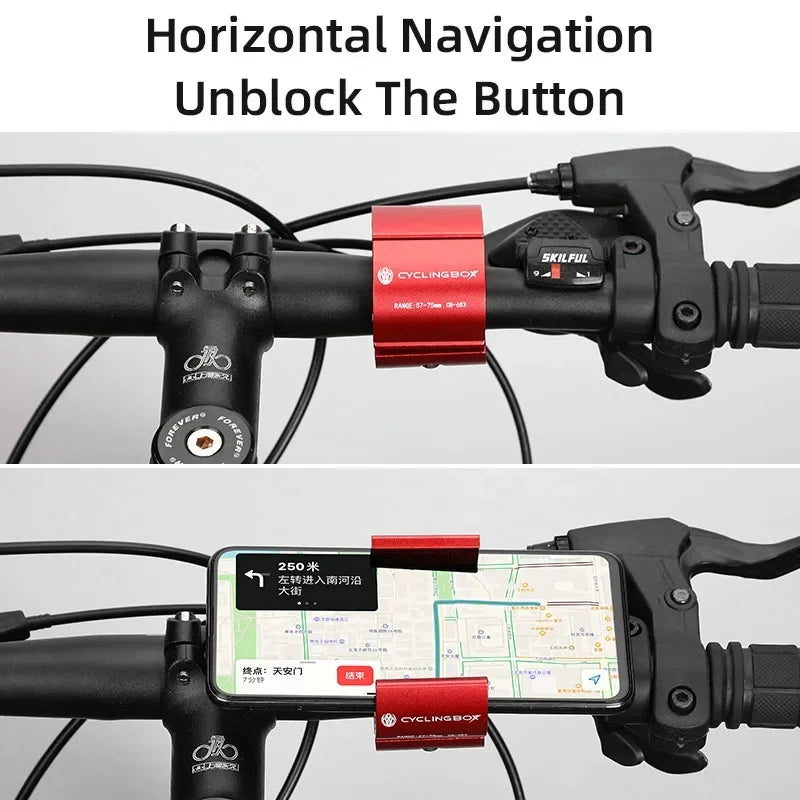 Universal Bike Phone Mount – Handlebar Holder for Mountain, Road & Commuter Bikes