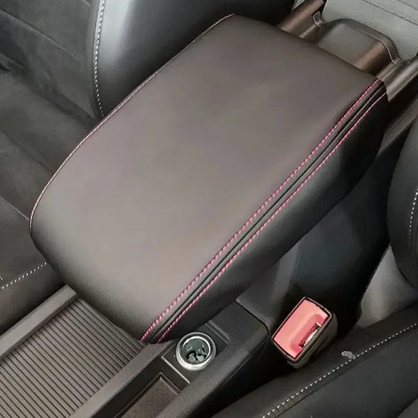 Leather Car Armrest Box Cover