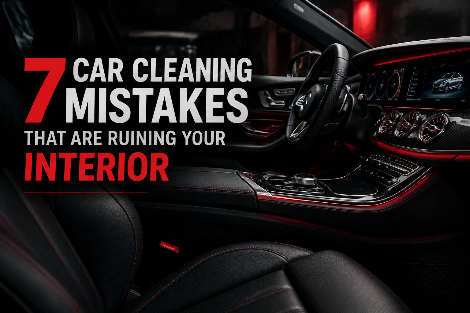 7 Car Cleaning Mistakes That Are Ruining Your Interior