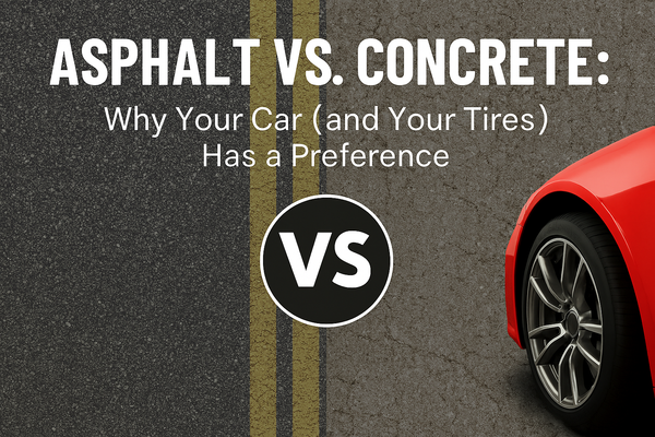 🛣️ Asphalt vs. Concrete: Why Your Car (and Your Tires) Has a Preference