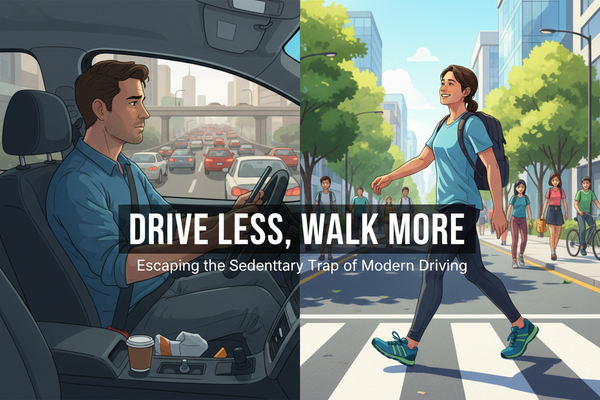 Drive Less, Walk More: Escaping the Sedentary Trap of Modern Driving