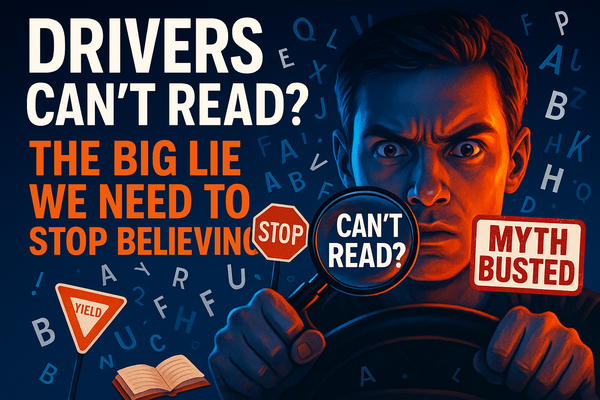 Drivers Can’t Read? The Big Lie We Need to Stop Believing
