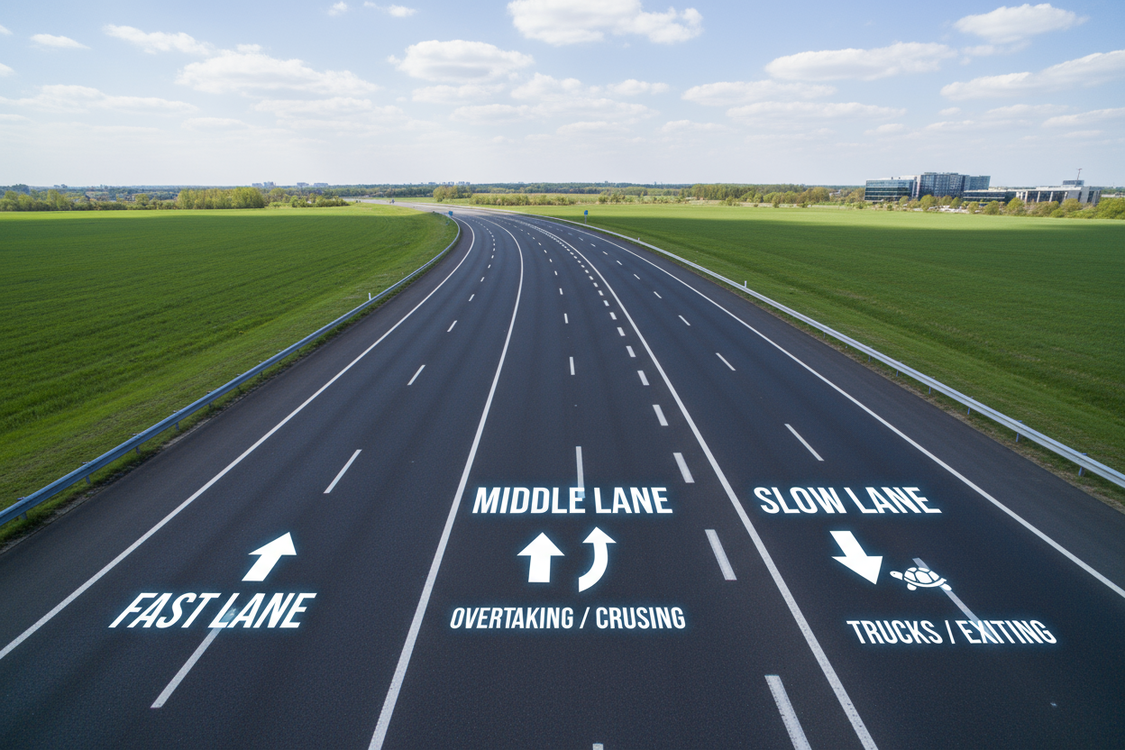 Road Lane Logic: Fast, Slow & What the Middle’s For