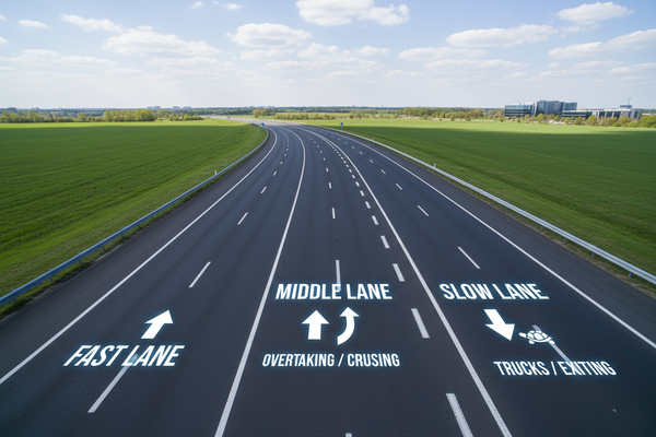 Road Lane Logic: Fast, Slow & What the Middle’s For