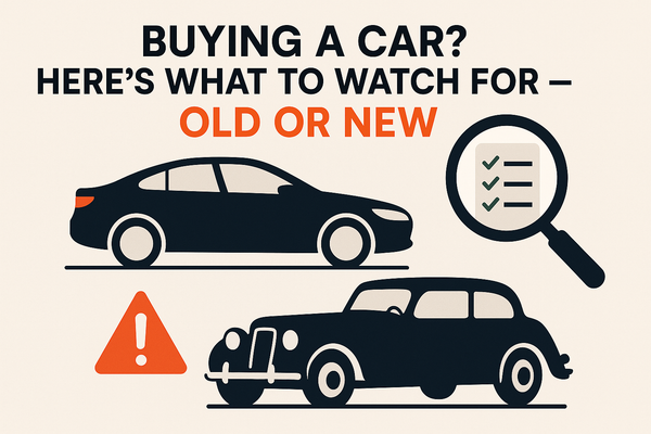 🚗 Buying a Car? Here’s What to Watch For — Old or New