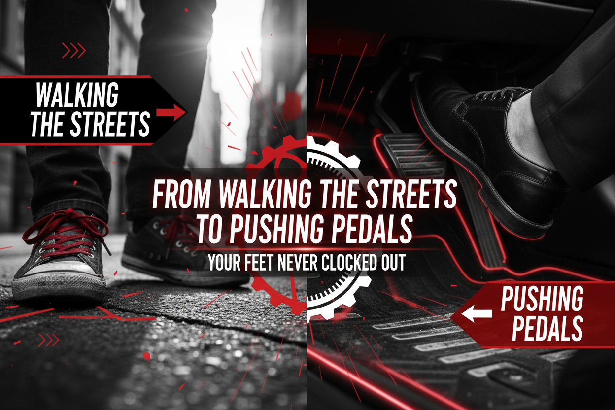 From Walking the Streets to Pushing Pedals: Your Feet Never Clocked Out