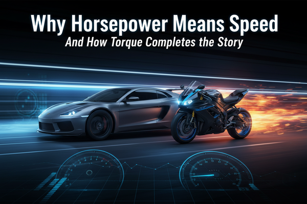 Why Horsepower Means Speed in Cars and Bikes — And How Torque Completes the Story