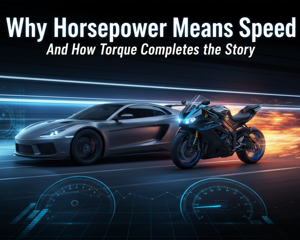 Why Horsepower Means Speed in Cars and Bikes — And How Torque Completes the Story
