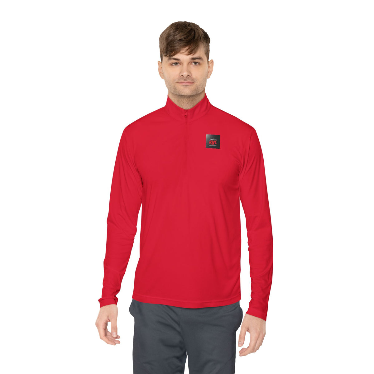 RidewithChuck Unisex Quarter-Zip Pullover - ChuckChallenge Design