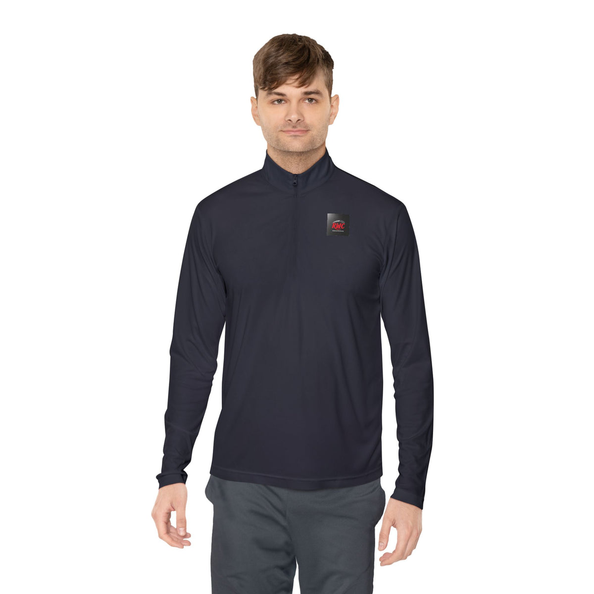 RidewithChuck Unisex Quarter-Zip Pullover - ChuckChallenge Design