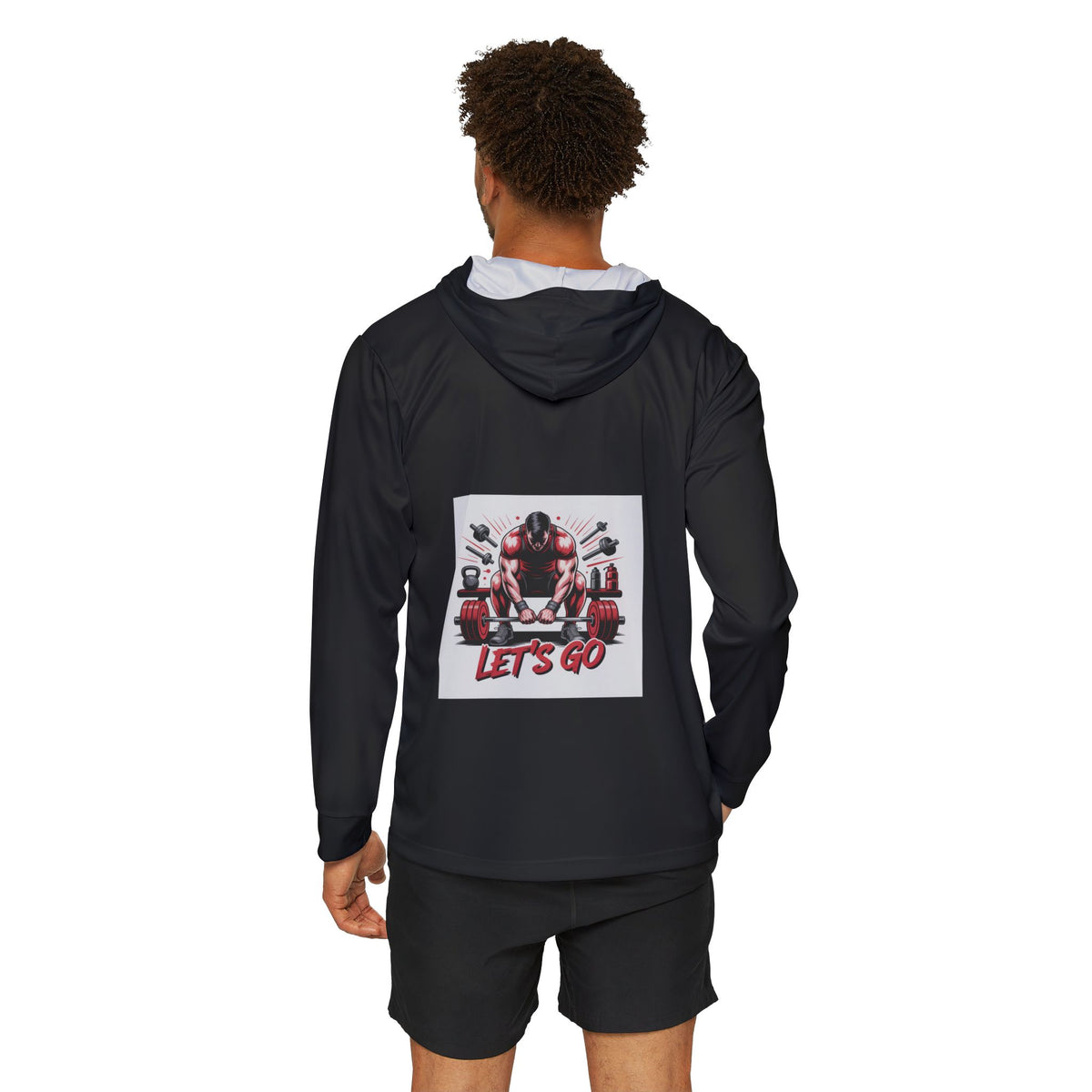 RidewithChuck Men's Performance Sports Hoodie - Let's Go Gym Wear
