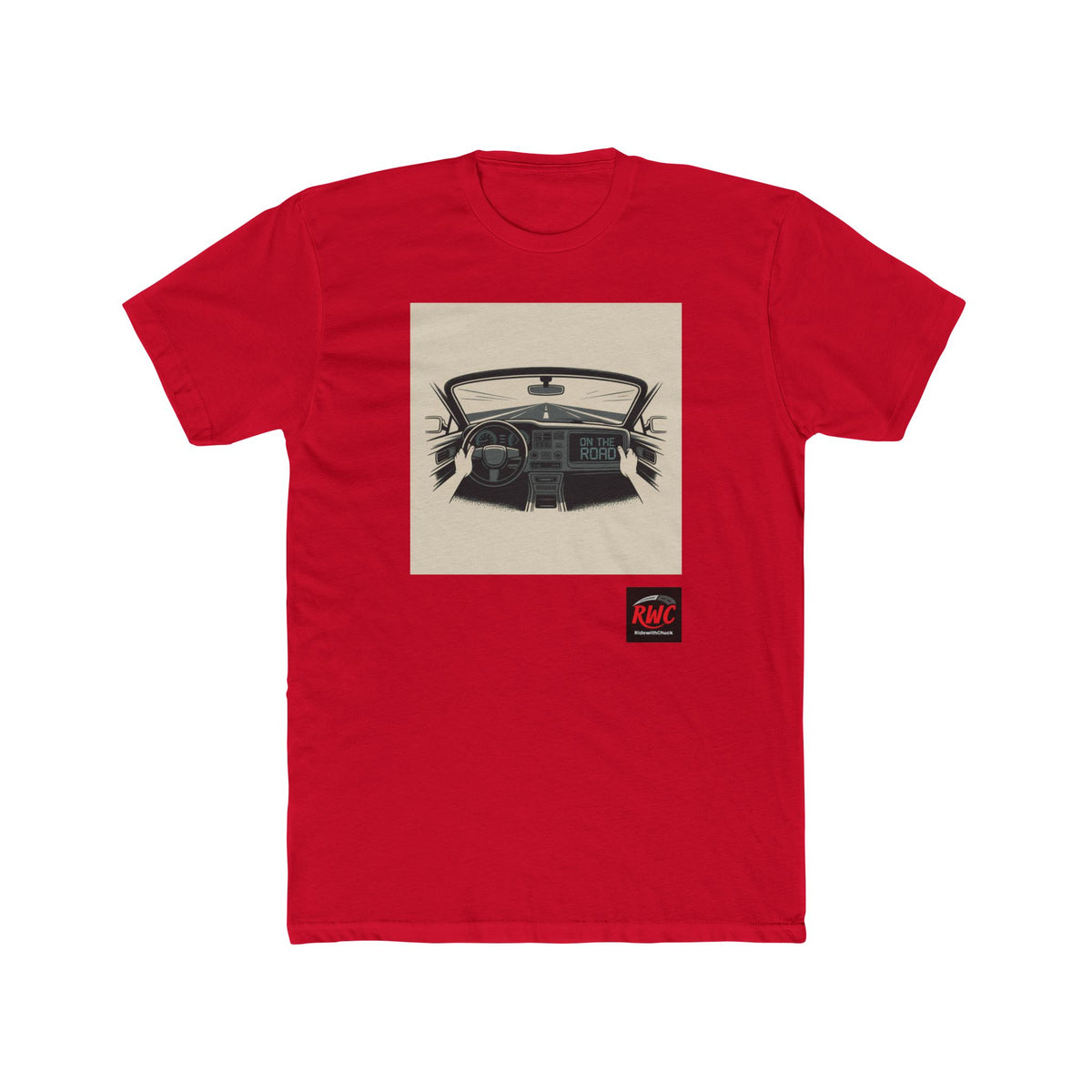 RidewithChuck Vintage Car Interior Unisex Cotton Crew Tee
