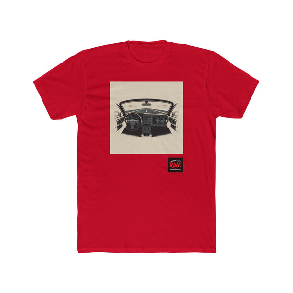 RidewithChuck Vintage Car Interior Unisex Cotton Crew Tee
