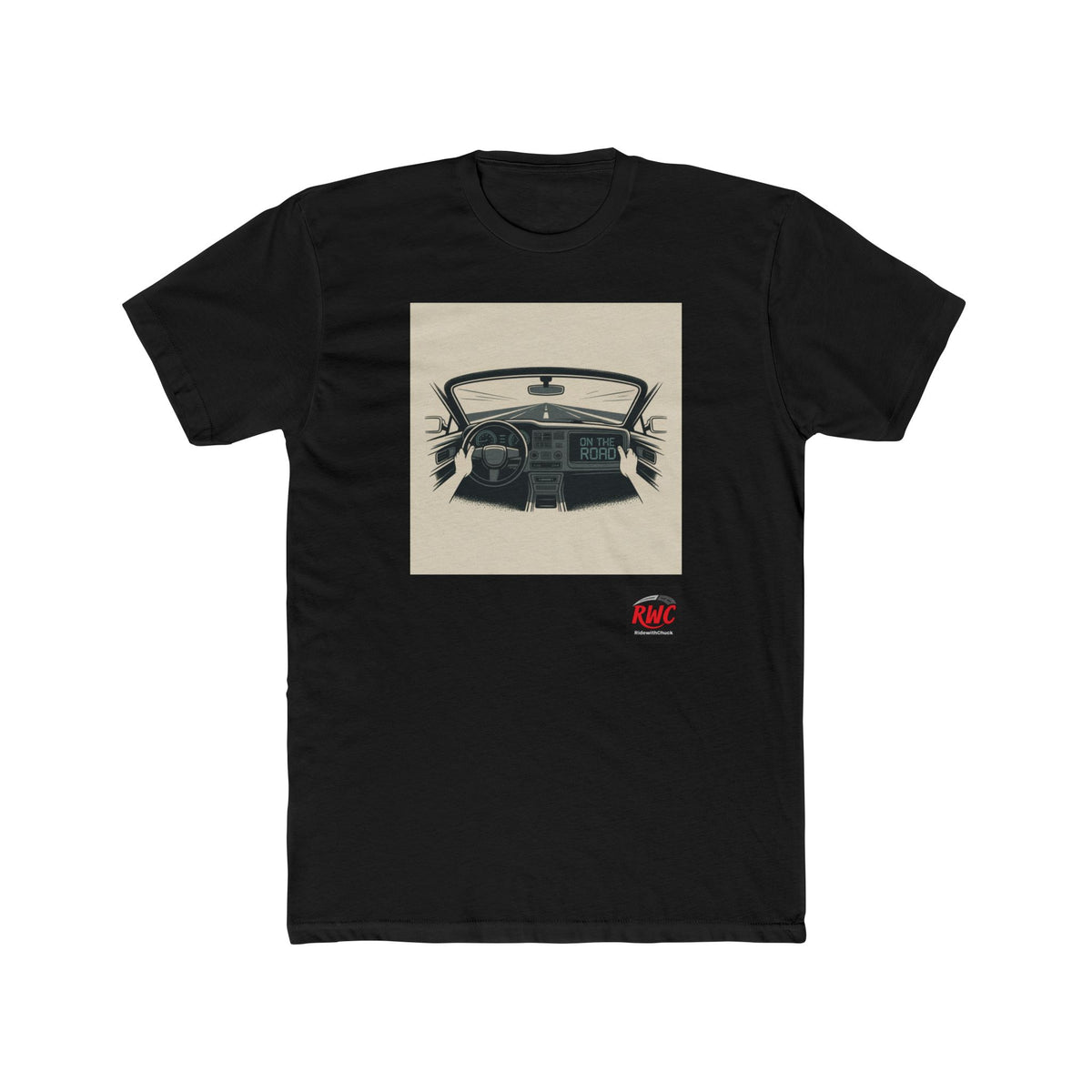 RidewithChuck Vintage Car Interior Unisex Cotton Crew Tee