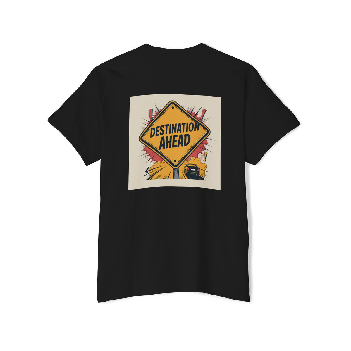 RidewithChuck Destination Ahead Pocket Tee - Unisex Heavy Cotton T-Shirt