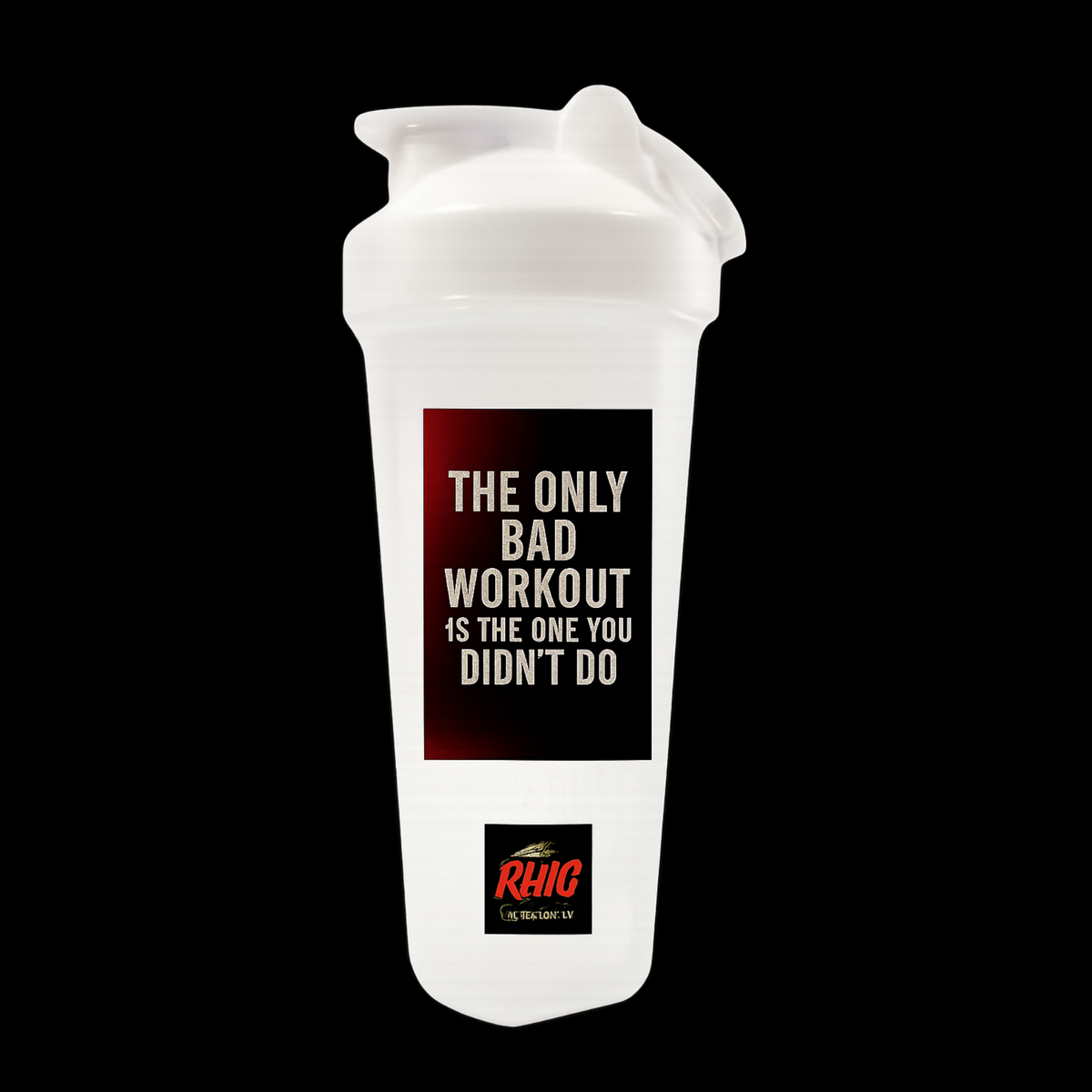 Ridewithchuck Protein Shaker - Motivational Gym Bottle for Fitness Enthusiasts