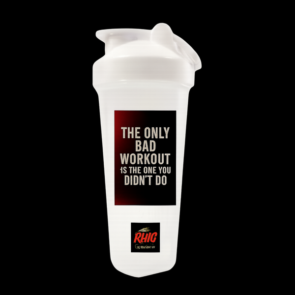 Ridewithchuck Protein Shaker - Motivational Gym Bottle for Fitness Enthusiasts