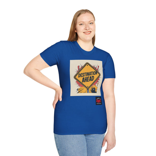 RidewithChuck Destination Ahead Comfort Graphic Unisex T-Shirt