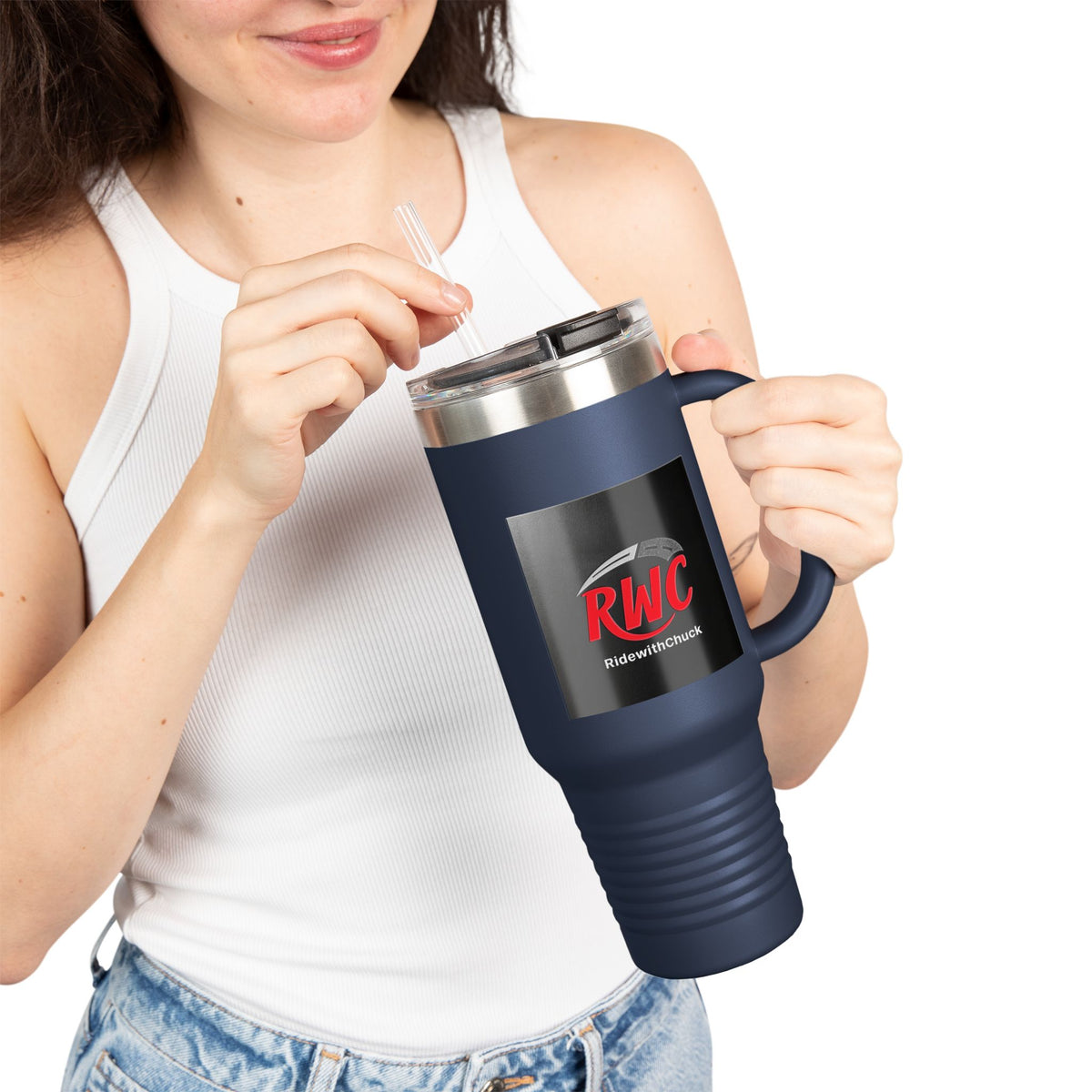 RidewithChuck Stylish Insulated Travel Mug for On-the-Go, Perfect for Coffee Lovers, Great for Camping, Road Trips, Gifts, and Everyday Use