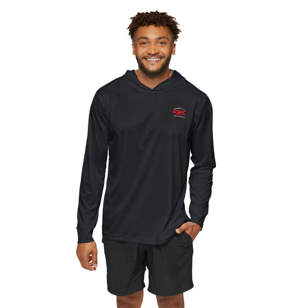 RidewithChuck Men's Performance Sports Hoodie - Let's Go Gym Wear