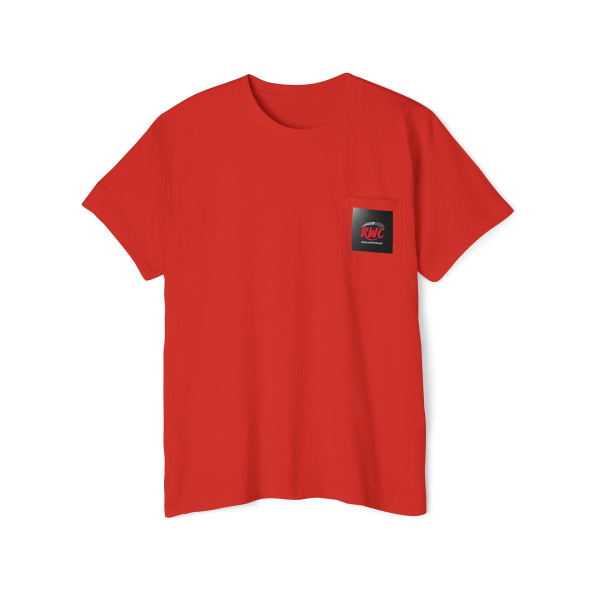 RidewithChuck Destination Ahead Pocket Tee - Unisex Heavy Cotton T-Shirt