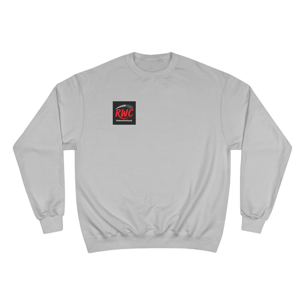 RidewithChuck Vintage Car Interior Champion Sweatshirt – Classic Steering Wheel Crewneck
