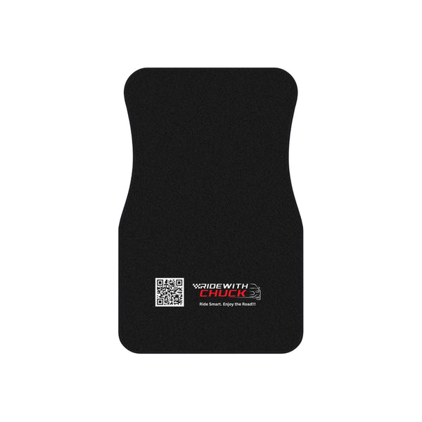 Stylish Auto Floor Mats for Car Enthusiasts, Ride with Chuck, Set of 4, Custom Vehicle Accessories, Perfect Gift for Drivers