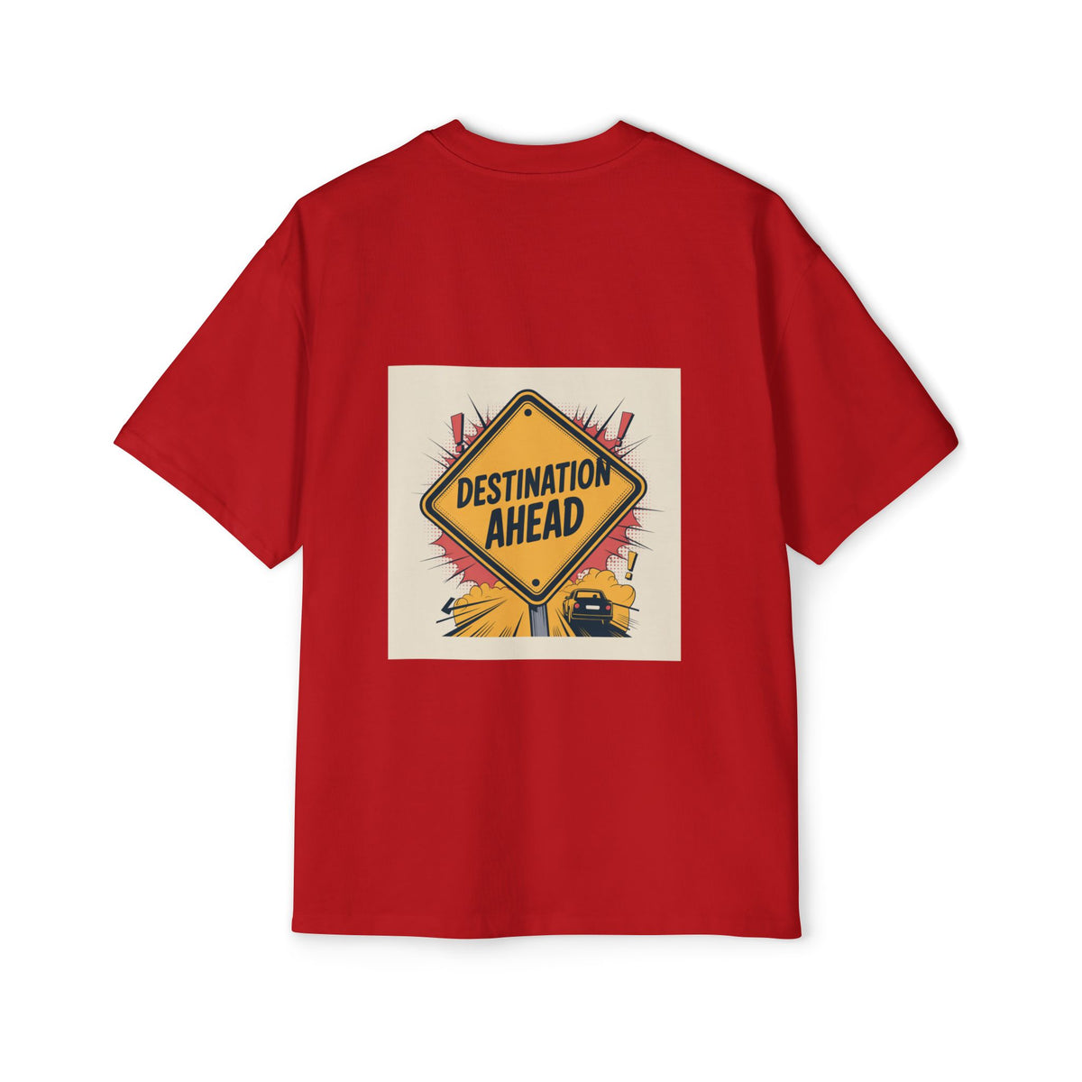 RidewithChuck Men's Heavy Oversized Tee - November Challenge & Destination Ahead