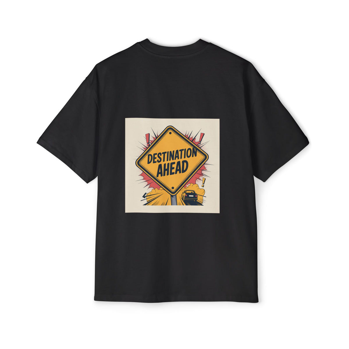 RidewithChuck Men's Heavy Oversized Tee - November Challenge & Destination Ahead