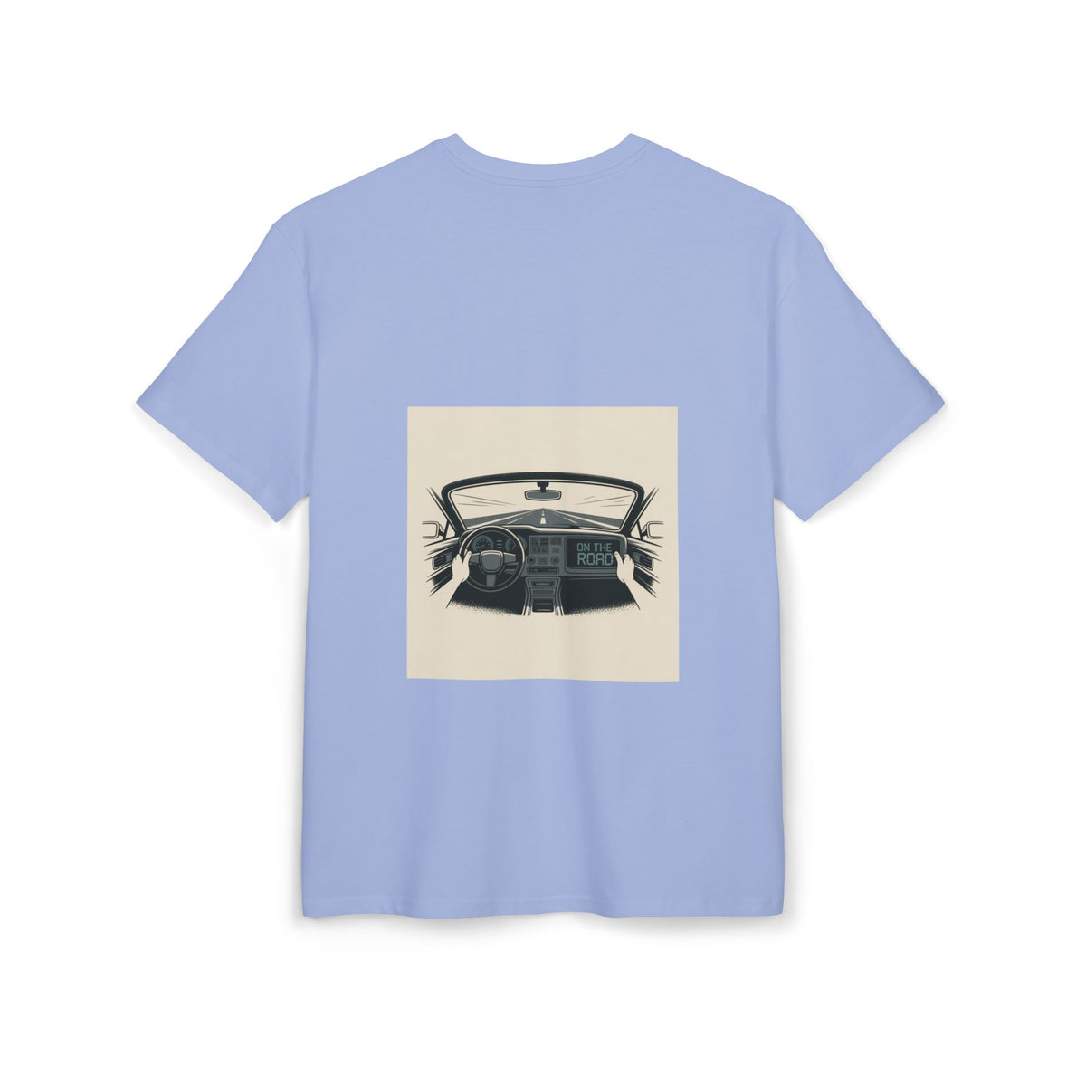 RidewithChuck Vintage Car Unisex Heavy Oversize Tee - Ride Smart, Enjoy the Road