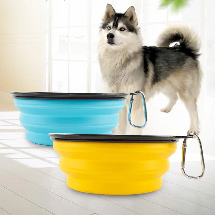 Collapsible Travel Dog & Cat Water Drinking Bowl