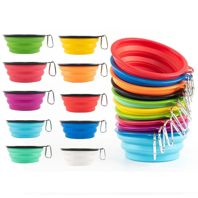 Collapsible Travel Dog & Cat Water Drinking Bowl
