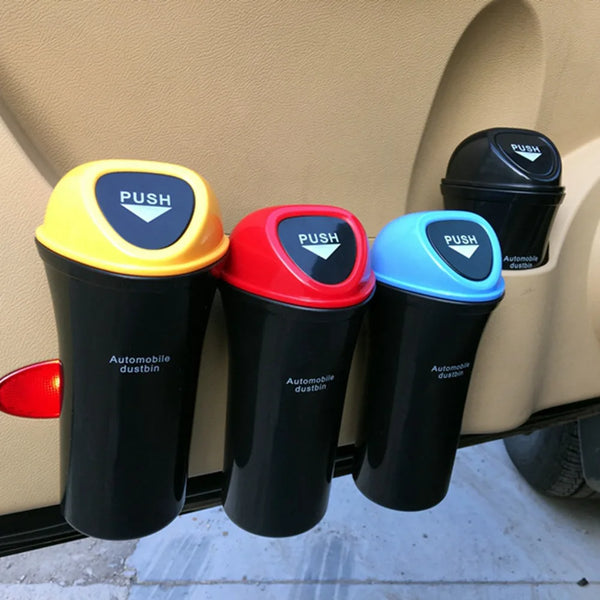 Car Trash Can Organizer Garbage Holder Automobiles Storage Bag Accessories Auto Door Seat Back Visor Trash Bin Paper Dustbin