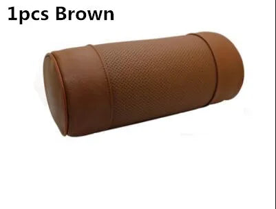 Premium Memory Foam Leather Car Neck Pillow – Cervical Support Headrest Cushion