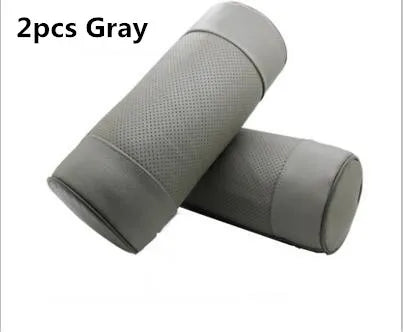 Premium Memory Foam Leather Car Neck Pillow – Cervical Support Headrest Cushion