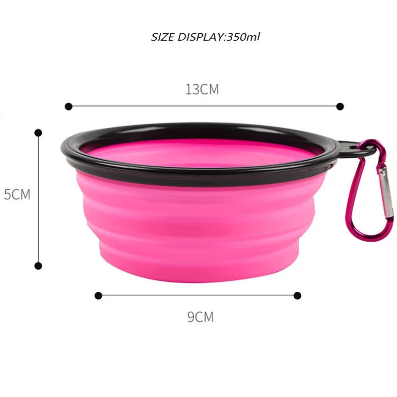 Collapsible Travel Dog & Cat Water Drinking Bowl
