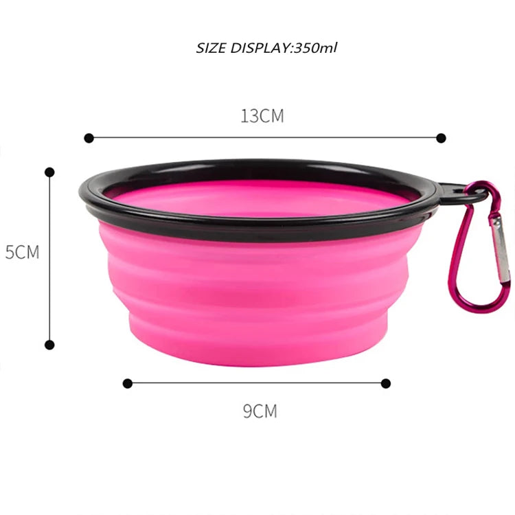 Collapsible Travel Dog & Cat Water Drinking Bowl