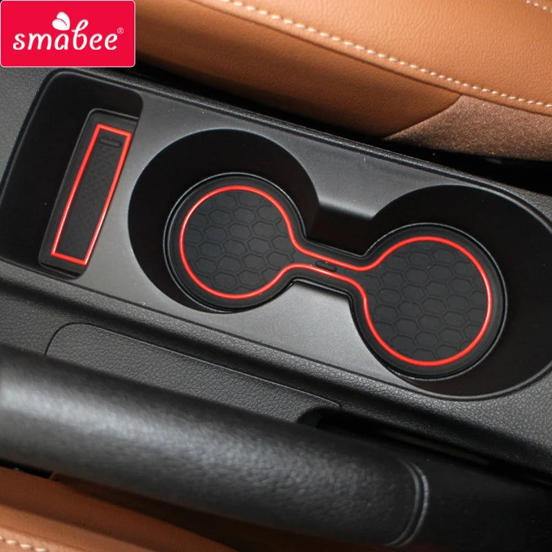 Smabee Gate Slot Cup Pad Non-Slip Mat for Kia Rio 4 X-Line RIO 2017 - 2022 Rio4 Car Anti-Slip Mats Interior Accessories Coaster