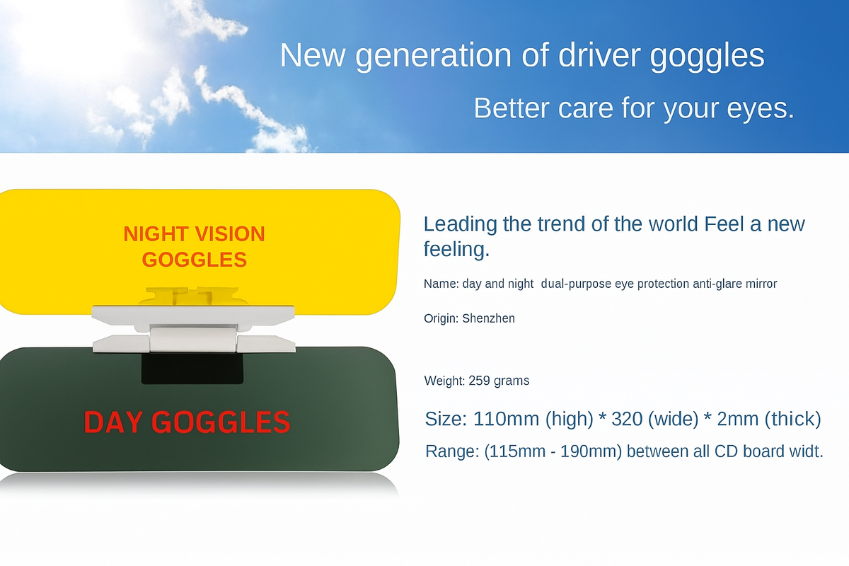 Car Sun Visor Extender – Anti-Glare & UV Protection for Safer Driving