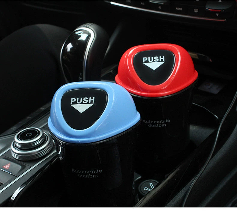 CAR Mini Trash Can Interior Decoration Supplies Multifunctional Storage Box Car Storage Box Car Triangle Trash Can