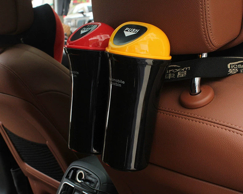 CAR Mini Trash Can Interior Decoration Supplies Multifunctional Storage Box Car Storage Box Car Triangle Trash Can