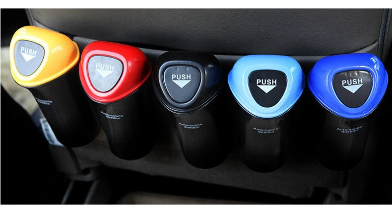 CAR Mini Trash Can Interior Decoration Supplies Multifunctional Storage Box Car Storage Box Car Triangle Trash Can